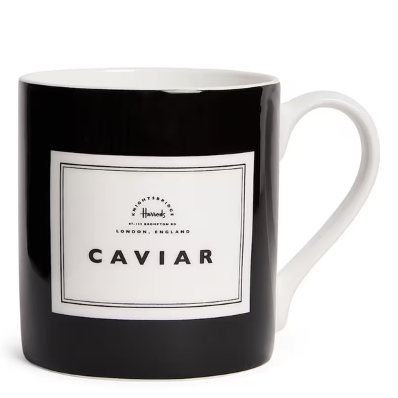Harrods Caviar Black and White Mug from London - Picture 5 of 5